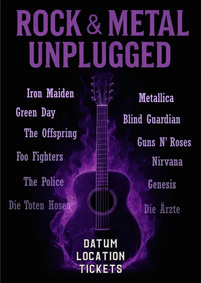 Rock & Metal Unplugged - Plakate & Flyer (426 x 600 mm)