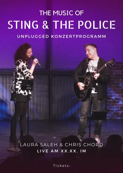 Sting & The Police - neutrales Plakat